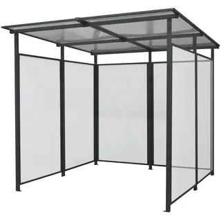 Floraworld Multifunktionsunterstand 227 x 223 x 236 cm Grau