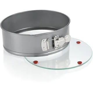 Tescoma Spring-Tortenform DELÍCIA ø 20 cm, mit Glasboden, Silber