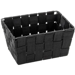 Wenko Aufbewahrungskorb Adria Mini 19 x 9 x 14 cm schwarz
