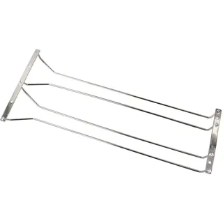 Abcsea 50 cm Weinregal aus Edelstahl, weinglashalter Regal hängend, weinglashalter umhängen 1 Stück (2 Reihen)