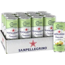 Sanpellegrino Sanpellegrino San Pellegrino Creazioni Citrus & Darjeeling Tee Kalorienarme Limonade 36 Kalorien pro Dose 12er Pack (12 x 330ml) Einweg-Dosen