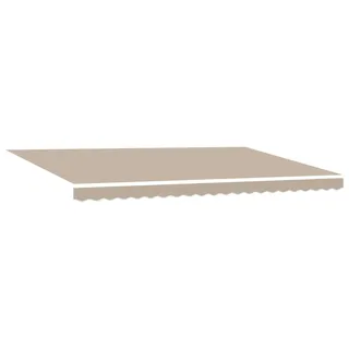 vidaXL Einziehbare Markise Beige 500 x 300 cm Polyester und Stahl - Beige