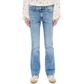 MUSTANG Bootcut-Jeans »Damen Style Shelby Slim Boot«, blau