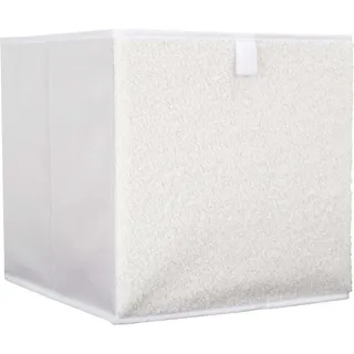 HowHomely Regalbox beige Aufbewahrungsbox 30x30 cm Klappbox