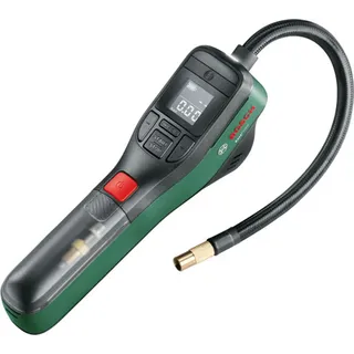 Bosch elektrische Fahrradpumpe/Luftpumpe/Mini Kompressor EasyPump (3,0 Ah Akku; 3,6 Volt; Autostop-Funktion; 150 PSI; 10,3 bar; LED; USB-C®; 3X Adapter; Schnellanschlussstecker; Fahrradtasche)