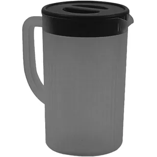 Kunststoffkrug mit Großem Fassungsvermögen und Deckel, 2,7 L Saft, Milch, Kaltkaraffe und Eisteekrug, Einfacher, Modischer Wasserkrug für den Täglichen Trinkbedarf zu Hause
