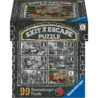 Ravensburger EXIT Puzzle 16882 - Im Gutshaus Garage 99 Teile Puzzle für Erwachsene und Kinder ab 14 Jahren