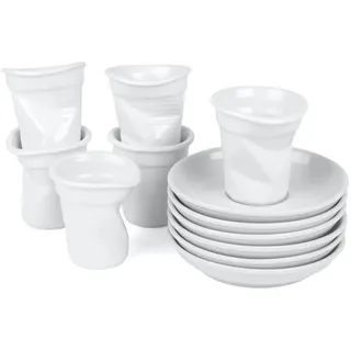 Holst Porzellan UTA 112 Espressotassen Set 12-tlg. Knickbecher