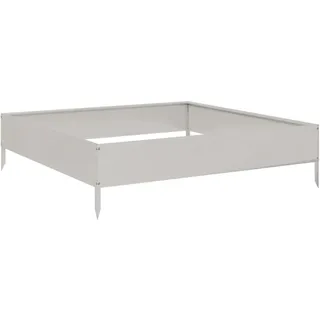 vidaXL Hochbeet 100 x 100 x 26 cm Silber