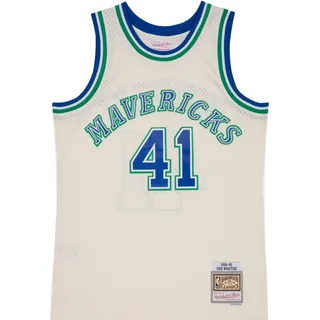Swingman Jersey Dallas Mavericks OFF-WHITE Dirk Nowitzki - S - Beige