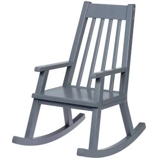 Kidsmill Schaukelstuhl Junior Anthrazit | Kinderstuhl aus Holz - Grau