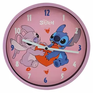 Wanduhr 24 cm – Stitch und Angel