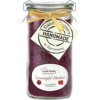 Candle Factory Duftkerze Mini-Jumbo "Granatapfel-Himbeer", pflaume