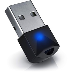 CSL - Nano USB Bluetooth 5.0 Adapter Dongle (für PC Laptop Desktop Computer, kompatibel mit Windows 11/10/8.1/7), Plug & Play