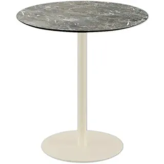 Urban Terrassentisch Sand gestell + Galaxy Marble HPL Ø70 cm