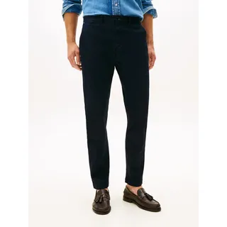 Chinohose TOMMY HILFIGER "CORE HARLEM ESSENTIAL", Herren, Gr. 36, Länge 34, blau (desert sky), Twill, Obermaterial: 97% Baumwolle, 3% Elasthan, unifarben, normal, Hosen Chinohose, Tapered Fit