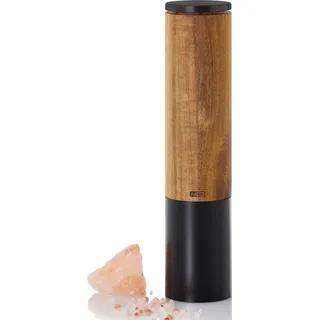 AdHoc EP62 elektrische Salzmühle oder Pfeffermühle eMill.5, Akazienholz | Edelstahl schwarz