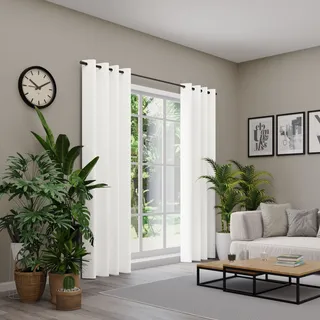 Neutex for you! Vorhang »BELMONDO« Ösen 1 Stk. tlg. Uni mit samtiger Oberfläche, nach Maß Neutex for you! cm