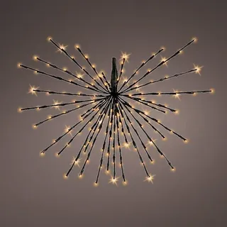 Kaemingk Lumineo LED-Polarstern 160 LED klassisch warm außen 70 cm schwarz - Schwarz
