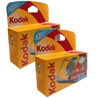KODAK 2 x 1A Photo PORST Einwegkamera Fun Saver/Hochzeitskamera/Partykamera (je 27+12 Aufnahmen, ISO 800, 35mm)