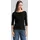 3/4-Arm-Shirt Schwarz 3XL