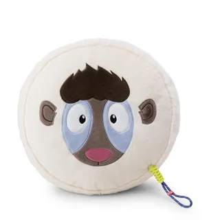 NICI Kissen Mandrill Ø 35cm Höhe 10cm - weiß - 62751