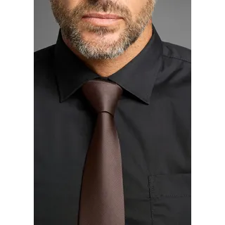 MAN'S WORLD Mans World Krawatte im mimalistischen ton-ton Streifen Design, cognac, braun