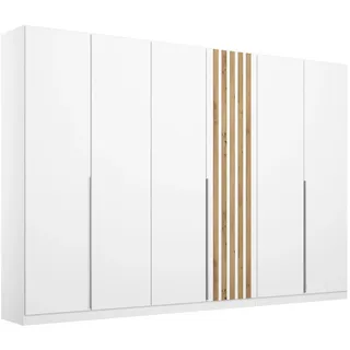 Rauch Drehtürenschrank Lamella 271 x 210 x 54 cm Weiß