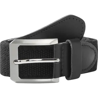 Stretchgürtel BABISTA "Dehngürtel MILANVENZO", Herren, Gr. 120, schwarz, Obermaterial: 74% Polyester COOLMAX PES(Coolmax). 18% Viskose Birla CV Birla. 8% Elasthan EL., Gürtel Stretchgürtel