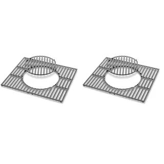 VANELC Weber 8846 Gourmet BBQ System Grillrost Spirit 200, Schwarz, 51,9 x 44,5 cm (Packung mit 2)