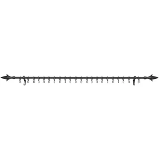 Lichtblick Gardinenstange Lilie 1-läufig Ø 16 mm 2 xm schwarz40