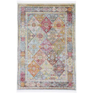 carpetfine Teppich »Harleen, auch als Läufer« rund 8 mm Höhe Vintage Look, Orient, mit Fransen, Wohnzimmer