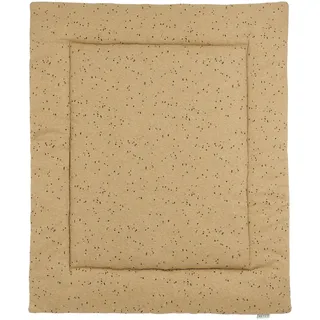 Meyco Laufgittereinlage Rib Mini Spot, Krabbelmatte Baby (80 x 100 cm, Babyzubehör, Spielmatte für Laufstall, hochwertige Babydecke), Toffee Melange