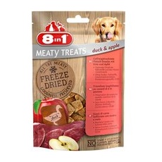 50g Rață & măr Meaty Treats 8in1 Snackuri câini