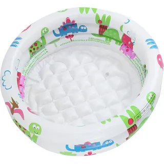 Kinder Schwimmbecken mit Dinosaurier-Motiv - rund, aufblasbar, aus PVC, verstärkt - ideal als Planschbecken oder Badewanne für Kleinkinder