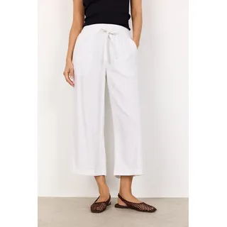 Schlupfhose SOYACONCEPT "SC-INA 12-C", Damen, Gr. S (36), N-Gr, weiß, Web, Obermaterial: 55% Leinen, 45% Viskose, unifarben, knöchelfrei, Hosen Schlupfhose, Viskosemischung mit Leinen