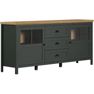 trendteam Stanton 185 x 86 x 45 cm Tannengrün / Eiche