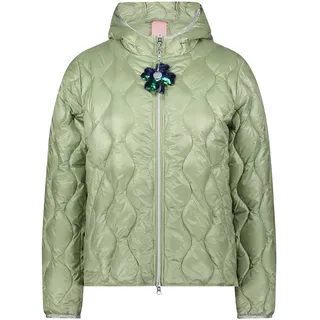 Steppjacke CARTOON "Steppjacke mit Eingrifftaschen", Damen, Gr. 42, grün (swamp), Obermaterial: 100% Polyamid PA., Jacken Steppjacke