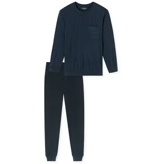 SCHIESSER Schlafanzug »Pyjama Comfort Essentials«, blau