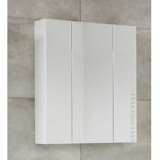 trendteam smart living - Spiegelschrank Spiegel - Badezimmer - Monte Weiß Melamin/ 60 x 74 x 18 cm