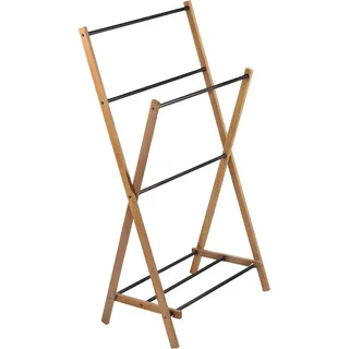 KADAX Handtuchhalter aus Holz, Wäscheständer mit Trockenfläche bis 3,5m, klappbarer Badetuchhalter, modernes Badaccessoire für Badezimmer, Toilette und Gästebadezimmer