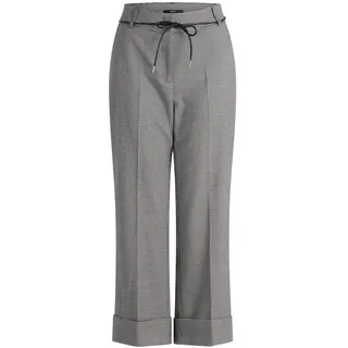 Zero Stoffhose »Hose kariert mit Umschlag«