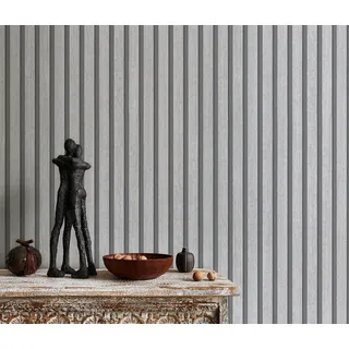 Vliestapete ERISMANN "Vliestapete ACCOUSTIC", grau (hellgrau), B:0,53m H:0,85m L:10,05m, Vlies, Tapeten, Vliestapete