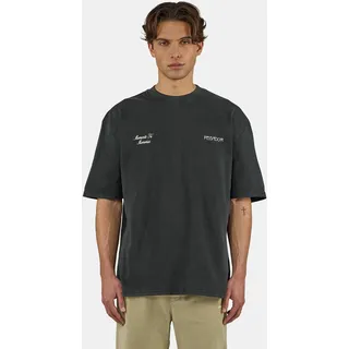 PEGADOR T-Shirt "Zernez Oversized Tee" Baumwolle, oversize, vintage schwarz