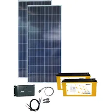 Phaesun Solarmodul »Energy Generation Kit Solar Rise«, (Set), 165 W, schwarz