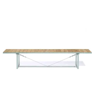 Jan Kurtz Möbel Bank Jever braun, Designer Marcus Hofbauer, 45x220x35 cm