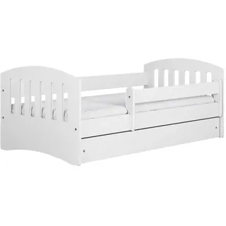 Raumhirsch Furniture Kinderbett Classic mit Schublade ohne Matratze 90/65/144 , Weiß , Holzwerkstoff , 80x140 cm , Babymöbel & Kindermöbel, Kinderzimmer & Jugendzimmer, Kinderbetten