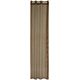 Ösenvorhang , Braun , Textil , Struktur , 140x245 cm , Oeko-Tex® Standard 100 , Heimtextilien, Vorhänge, Fertigvorhänge, Ösenvorhänge