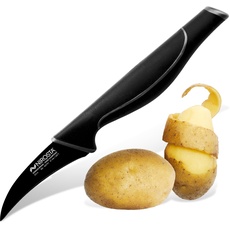 Schälmesser Wave 19 cm – Hochwertiger Edelstahl – Scharfes Messer in Profi-Qualität zum Schälen von Obst & Co – Beschichtete Klinge für einfacheres Schneiden – Soft-Touch-Griff