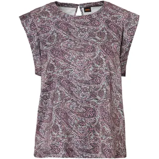 BOSS ORANGE Klassische Bluse »C_Ieaska«, mit Paisley-Muster, bunt